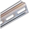 Solar Plus DIN bėgelis, 15 mm aukščio, 5,2 x 25 mm skylė, galvanizuotas, 2000 mm ilgio
