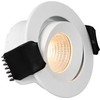 Solar Plus LED šviestuvas „Optic XS Tilt Baltas Tune“, 205 lm, Ra>95, 45° sklaidos kampas, 20° pakreipimas, 4 W, IP44. Fazės pritemdymo 230 V maitinimo šaltinis.