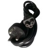 Solar Plus Maitinimo laidas su DK EDB kištuku - C5 ap1 part kištuku (Mickey Mouse), 1,8 metro ilgio, juodas