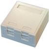 Solar Plus Biuro dėžutė 2 x RJ45 Keystone jungtims, balta