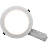 Solar Plus „Plano Basic“ įleidžiamas šviestuvas Ø230 mm, baltas, 3540–3840 lm, 3000 K/4000 K/5700 K per DIP jungiklį, fazės reguliavimas, 200–218 mm angos dydžiui.