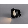 Solar Plus „Solo Mini G2“ LED įleidžiamas šviestuvas, juodas, 3000K, 1080 lm, Ra>85, SDCM3, 15 W, IP54, skaidrus gaubtas. Komplekte yra fazės pritemdymo valdiklis. PROFESSIONAL.