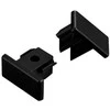 Nordtronic Galinis dangtelis, juodas kvadratinis, 1F - 230V