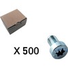 CUBIC 500 vnt. Cilindrinis varžtas, torx, plokščia galvute