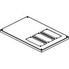 CUBIC Dangtelis, flanšo skylė, 2 x 3 moduliai, 374 x 566 mm pločio x aukščio