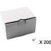 CUBIC Dėžutė su 200 varžtų, sriegio formavimo, torx, flanšas