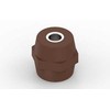 CUBIC ŽEMOS ĮTAMPOS IZOLIATORIUS M12, A40XP40MM, BRUN