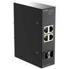 Šakotuvas D-Link 6 prievadų gigabito pramoninis nevaldomas komutatorius su 2 SFP prievadais, nevaldomas, L2, gigabito eternetas (10/100/1000), DIN bėgelis