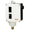 DANFOSS slėgio jungiklis RT 112, 0,1–1,1 baro, G3/8 A, slėgio perkrytis 0,07–0,16 baro, automatinis atstatymas, AC-3 4A, 400V, 2 vnt. PG13,5 kabelis Ø6–14 mm, IP66