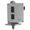 DANFOSS slėgio jungiklis RT 113, 0-0,3 baro, G3/8 A, slėgio perkrytis 0,01-0,0,05 baro, maks. atstatymas, AC-3 4A, 400V, 2 vnt. PG13,5 kabelis Ø6-14 mm, IP66