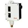 DANFOSS slėgio jungiklis RT 200, 0,2–6 bar, G3/8 A, slėgio perkrytis 0,25–1,2 bar, automatinis atstatymas, AC-3 4A, 400V, 2 vnt. PG13,5 kabelis Ø6–14 mm, IP66