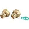 Danfoss srieginių jungčių rinkinys DN32 išorinis sriegis, 1,½ colio jungiamoji veržlė (komplektą sudaro 2 vnt. nipelių, tarpinių ir jungčių)