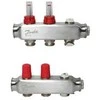 Reguliuojamas grindinio šildymo kolektorius su srauto matuokliu DANFOSS, SSM-2F, 2 žiedų