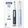Oral-B | Elektrinis dantų šepetėlis Duo Pack | iO3 Series | Įkraunamas | Suaugusiems | Šepetėlių skaičius galvutės įeina 2 | Number of teeth brushing modes 3 | Matt Juodas/Ice Mėlyna