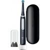 Dantų šepetėlis Braun „Oral-B iO Series 4“, Suaugusiesiems, Kasdienė priežiūra, Jautriems dantims, Super jautriems dantims, Balinamasis, Juoda, 4 x 30 sek., Juoda, Apvalus