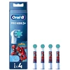 Dantų šepetėlis Braun „Oral-B Kids Pro Kids3+“, 4 vnt., Įvairių spalvų, Balta, Žmogus-voras, 3 metai, Lizdinė plokštelė