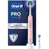 Dantų šepetėlis Oral-B Pro 3 3000 Cross Action Rose Rožinė