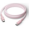 Kabelis USB dbramante dbramante1928 re-charge - USB laidas - 24 kontaktų USB-C (M) į 24 kontaktų USB-C (M) - 1,5 m - pintas laidas, USB-C Power Delivery (60W) - rožinė