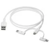 dbramante1928 – Įkrovimas – 3 viename laidas – USB A į USB-A, C ir Lightn-W
