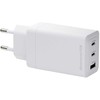 Įkroviklis dbramante re-charge - Maitinimo šaltinis - 65 Watt - 3 gniazda wyjściowe (2 x USB-C, USB) - balta