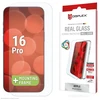 Apple iPhone 16 Pro tikras ekrano stiklas + dėklas, pagamintas „Displex“, skaidrus
