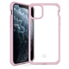 ITSKINS HYBRID SOLID dėklas iPhone 11 Pro Max/XS Max, rožinis ir permatomas