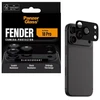 Panzer Glass Grūdintas stiklas na objektyvas PanzerGlass Fender Camera Protector do iPhone 18 Pro juoda porzeczka