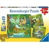 Ravensburger Dėlionė 3x49 vnt. - Džiunglių linksmybės