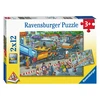 Ravensburger Dėlionė 2x12 vnt. - Statybų aikštelė