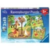 Ravensburger Dėlionė 3x49 vnt. - Mikė Pūkuotukas