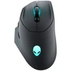 Dell Alienware AW620M - Pelė - dešinei rankai - optinė - 7 mygtukai - su laidu, belaidė - USB, 2,4 GHz - Dark Side of the Moon - retail - Box (AW620M-G-DEAM)