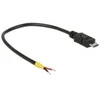 Delock Cable USB 2.0 MicroB kištukas> 2x atviri kabelio galai, galia 15 cm Raspberry Pi