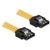 DELOCK Cable SATA 30cm geltonas tiesus/tiesus metalinis