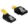 DELOCK Cable SATA 30cm geltonas aukštyn/tiesus metalinis