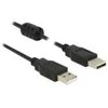 LAIDAS USB-A M/M 2.0 0.5M JUODA DELOCK