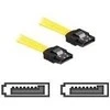 DELOCK Cable SATA 50cm geltonas tiesus/tiesus metalinis
