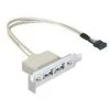 DELOCK Slotblech – USB 2.0 2x prievadas žemo profilio