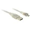 CABLE USB MICRO(M)->USB-A(M) 2.0 0.5M SKAIDRUS DELOCK
