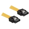 DELOCK Cable SATA 70cm geltonas tiesus/tiesus metalinis