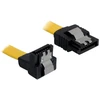 DELOCK Cable SATA 70cm geltonas pūkas/tiesus metalinis