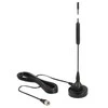 Delock Antenne DAB+ F Stecker 0 dBi omni starr juodas mit