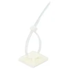 Delock Befestigungssockel 25 x 25 mm mit Kabelbinder L 150 x B 3,6 mm baltas