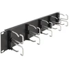 Delock 19? Kabelmanagement Rangierpanel mit 10 Metallbügel 2 HE juodas