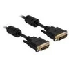 Delock Cable DVI 24+5 vyriškas > DVI 24+5 kišas 1 m juodas