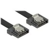 Delock SATA - SATA, 1m, Juoda (83843)