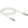 KABELIS USB MICRO(M)->USB-A(M) 2.0 2M Sidabrinis OPLOT DELOCK