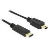USB kabelis Delock USB- C - 2,5 m Juoda (83336)