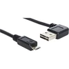 Delock Kabelis EASY-USB 2.0 A gewinkelt links/rechts > USB 2.0 Micro-B 3 m