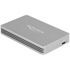 „DeLOCK 42018“, SSD korpusas, M.2, M.2, 40 Gbit/s, USB jungtis, sidabrinis