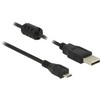 Kabelis USB Delock USB-A - micro-B 5 m Juodas (84910)